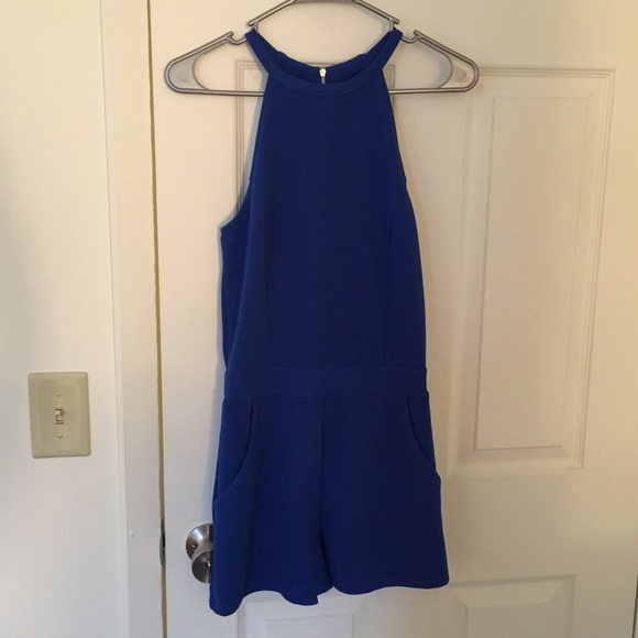 one clothing Pants - Royal Blue Romper